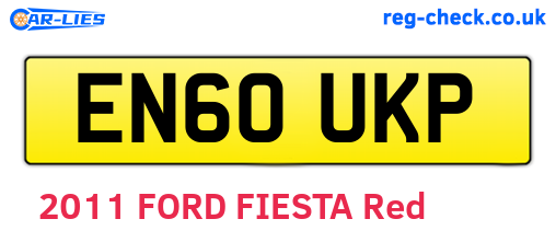 EN60UKP are the vehicle registration plates.