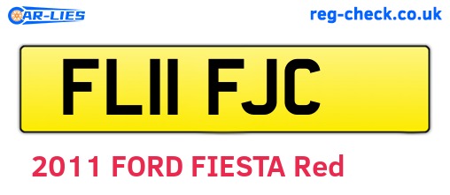 FL11FJC are the vehicle registration plates.