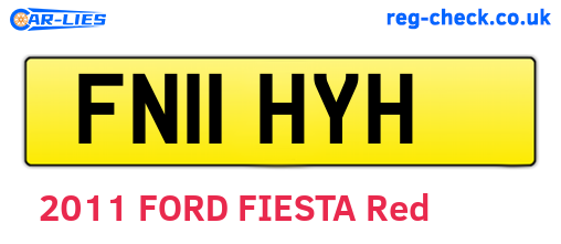FN11HYH are the vehicle registration plates.