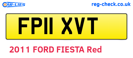 FP11XVT are the vehicle registration plates.