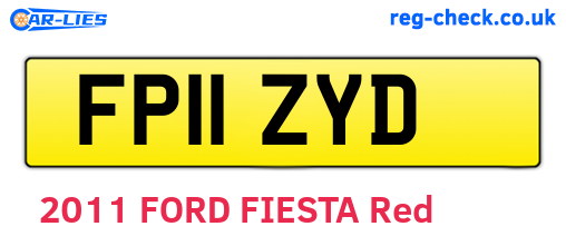 FP11ZYD are the vehicle registration plates.