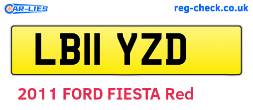 LB11YZD are the vehicle registration plates.