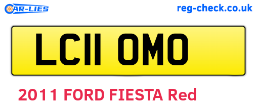LC11OMO are the vehicle registration plates.