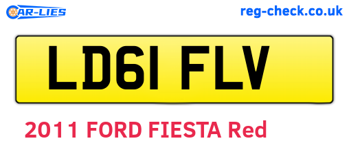 LD61FLV are the vehicle registration plates.