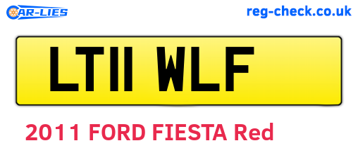 LT11WLF are the vehicle registration plates.