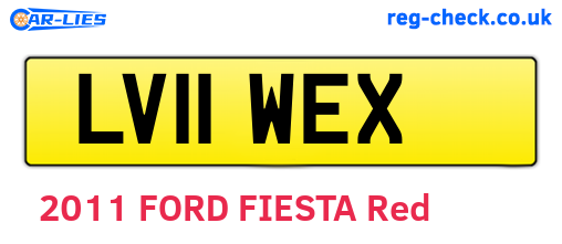LV11WEX are the vehicle registration plates.