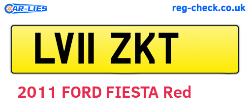 LV11ZKT are the vehicle registration plates.