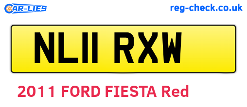 NL11RXW are the vehicle registration plates.