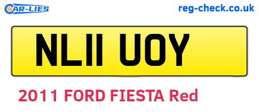 NL11UOY are the vehicle registration plates.