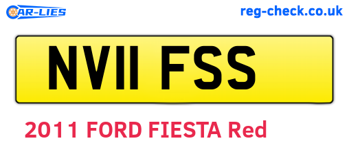 NV11FSS are the vehicle registration plates.