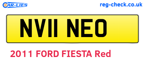 NV11NEO are the vehicle registration plates.