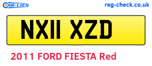NX11XZD are the vehicle registration plates.
