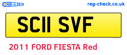 SC11SVF are the vehicle registration plates.