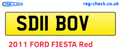 SD11BOV are the vehicle registration plates.