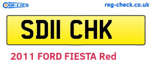 SD11CHK are the vehicle registration plates.