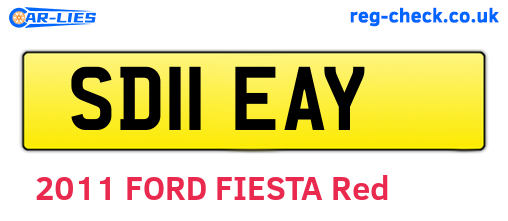 SD11EAY are the vehicle registration plates.