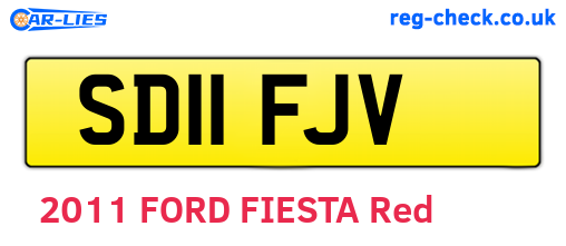 SD11FJV are the vehicle registration plates.