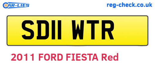 SD11WTR are the vehicle registration plates.