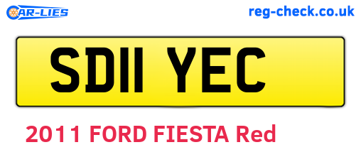 SD11YEC are the vehicle registration plates.