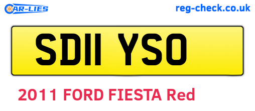 SD11YSO are the vehicle registration plates.