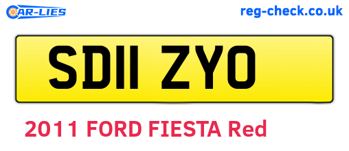 SD11ZYO are the vehicle registration plates.