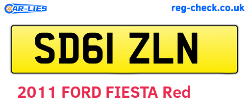 SD61ZLN are the vehicle registration plates.