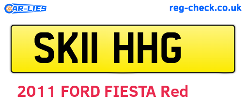 SK11HHG are the vehicle registration plates.