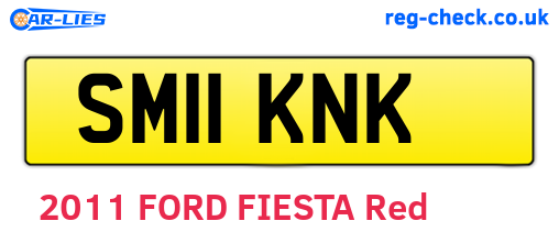 SM11KNK are the vehicle registration plates.
