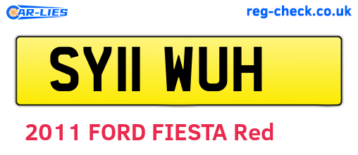 SY11WUH are the vehicle registration plates.
