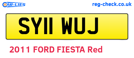 SY11WUJ are the vehicle registration plates.
