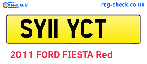 SY11YCT are the vehicle registration plates.