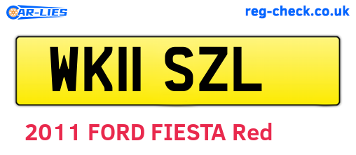 WK11SZL are the vehicle registration plates.
