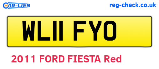 WL11FYO are the vehicle registration plates.