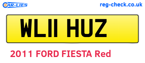 WL11HUZ are the vehicle registration plates.
