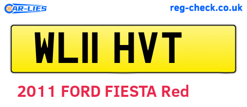 WL11HVT are the vehicle registration plates.