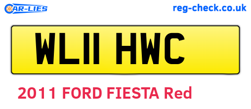 WL11HWC are the vehicle registration plates.