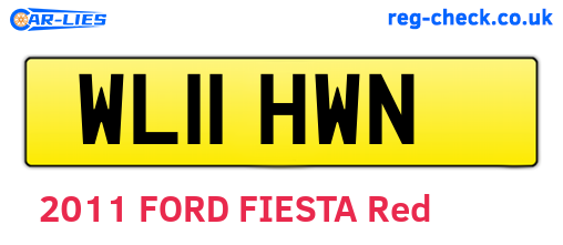 WL11HWN are the vehicle registration plates.