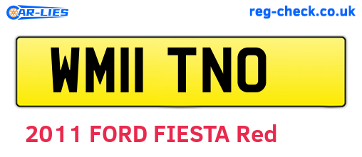 WM11TNO are the vehicle registration plates.