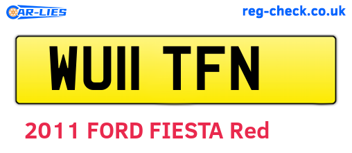 WU11TFN are the vehicle registration plates.