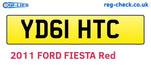 YD61HTC are the vehicle registration plates.