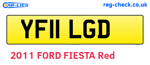 YF11LGD are the vehicle registration plates.
