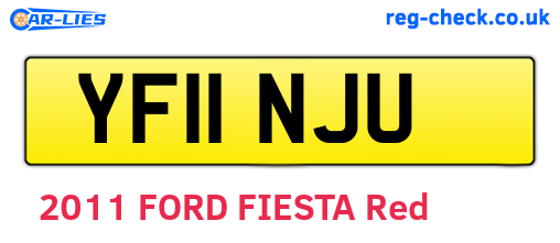 YF11NJU are the vehicle registration plates.