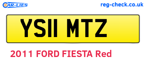 YS11MTZ are the vehicle registration plates.