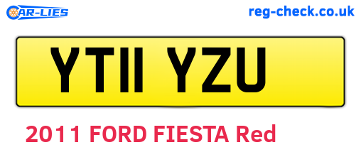 YT11YZU are the vehicle registration plates.