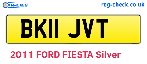 BK11JVT are the vehicle registration plates.