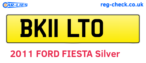 BK11LTO are the vehicle registration plates.