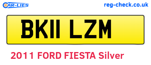 BK11LZM are the vehicle registration plates.