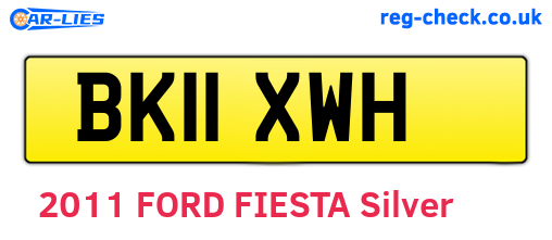 BK11XWH are the vehicle registration plates.