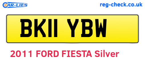 BK11YBW are the vehicle registration plates.