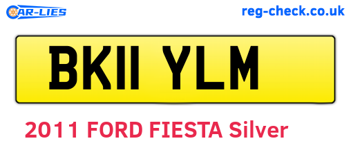 BK11YLM are the vehicle registration plates.
